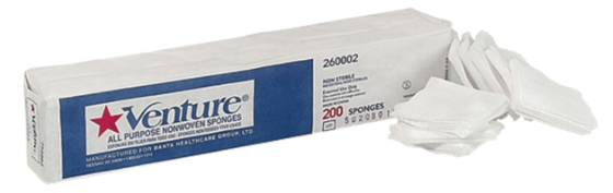Tidi 912022 Venture Non-Woven Sponges Non-Sterile 2 Tidi 912022 Venture Non-Woven Sponges Non-Sterile 2